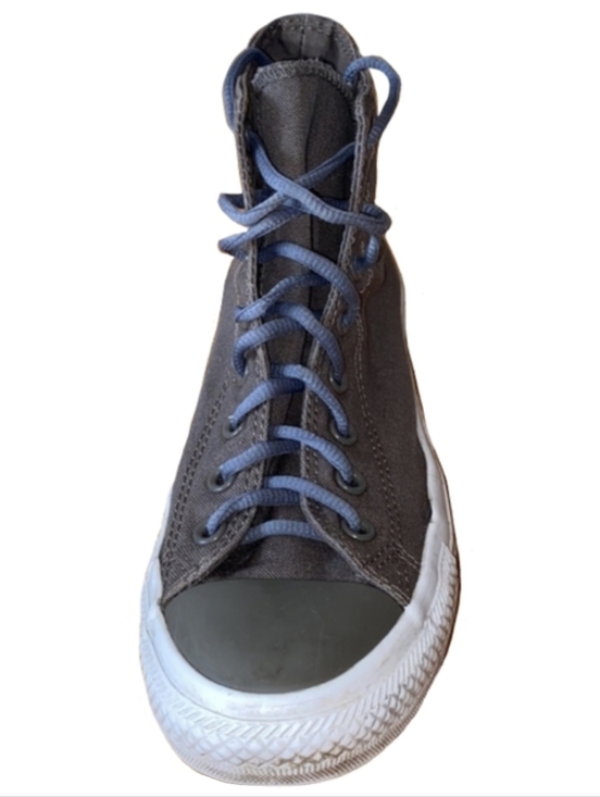 Converse Shoes - Gray Olive Converse Chuck Taylor Hi High Tops Color Match Toe Cap 9 7 Grey CTAS